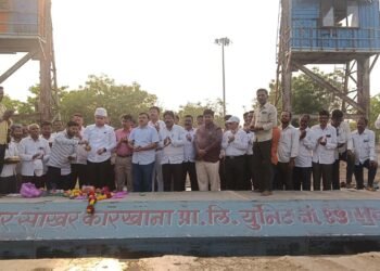 रुद्देवाडी ओंकार साखर कारखानाचा गळीत हंगाम यशस्वीरीत्या संपन्न