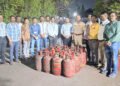घरगुती गॅस चा व्यावसायिक अवैध वापर; ४१ गॅस टाकी जप्त